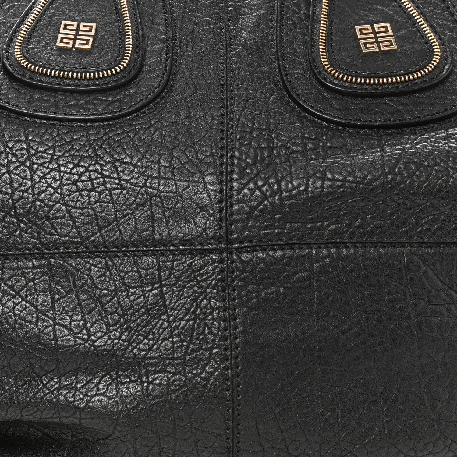 Givenchy Pebbled Lambskin Zip Animation Medium Nightingale Black 8 of 9