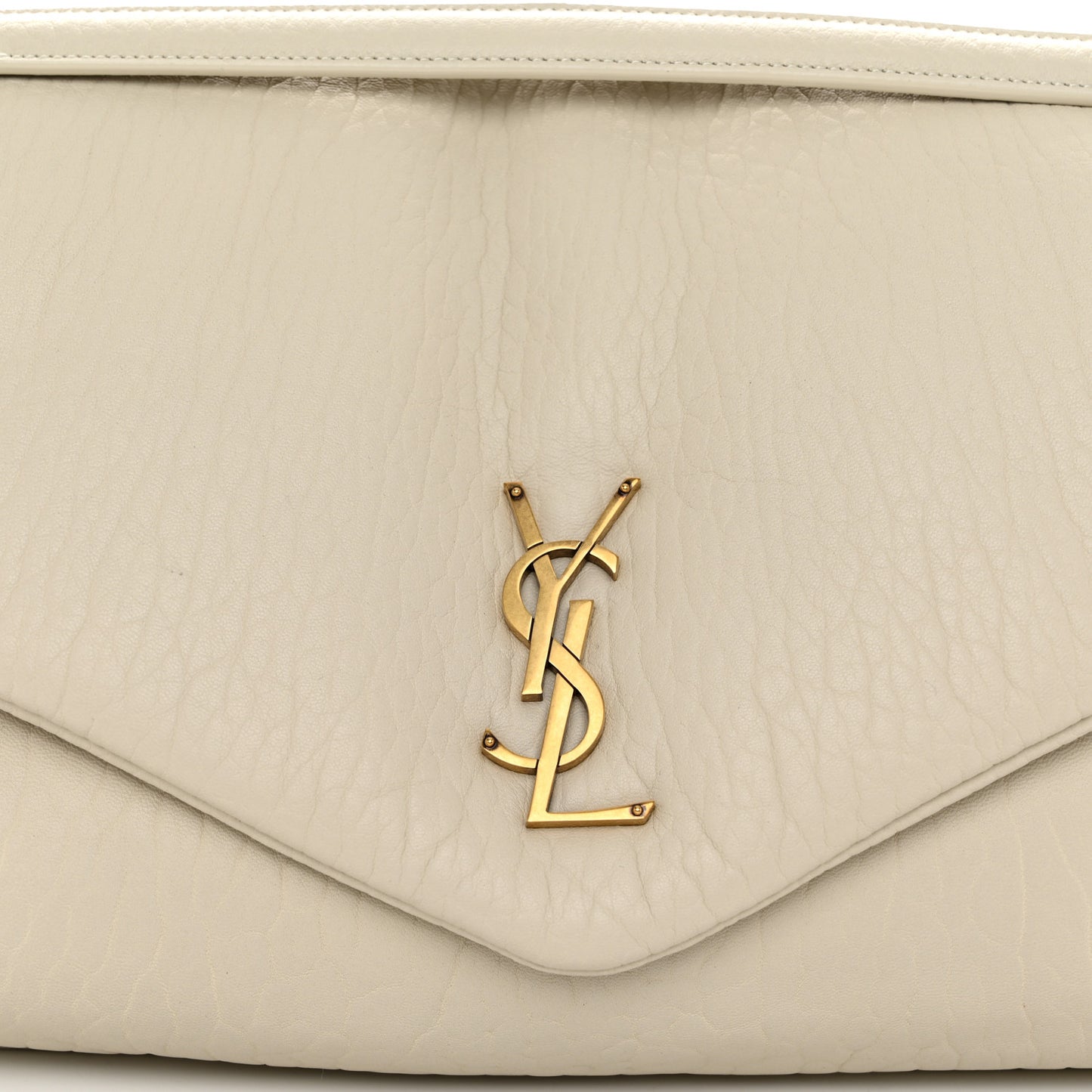 Grained Lambskin Large Calypso Blanc Vintage