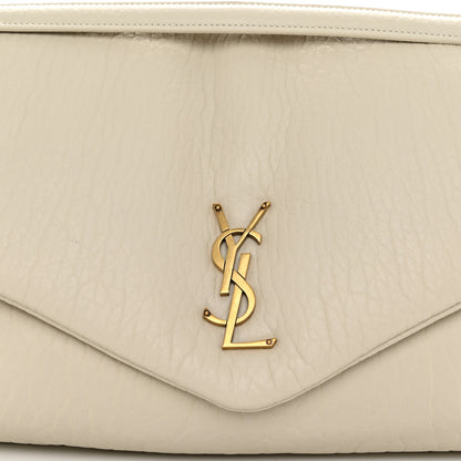 Saint Laurent Grained Lambskin Large Calypso Blanc Vintage 8 of 10