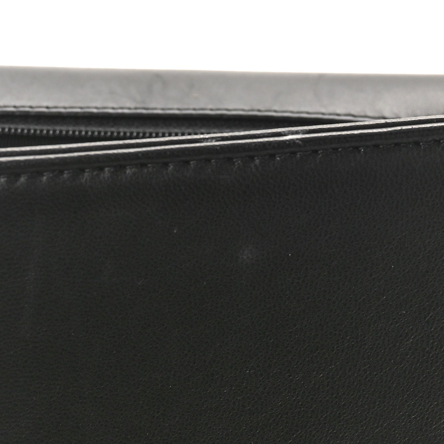 Lambskin Quilted Large Boy Flap Black