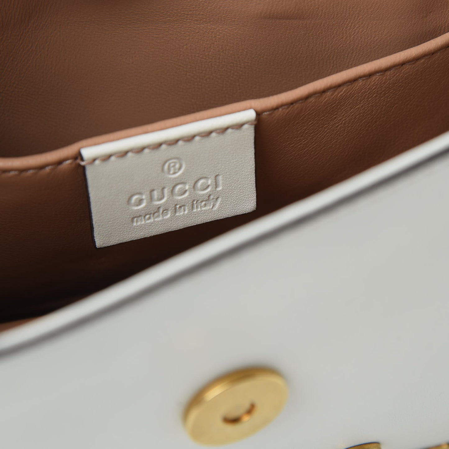 Nappa Pearl Studded Mini Queen Margaret Broadway Shoulder Bag Mystic White