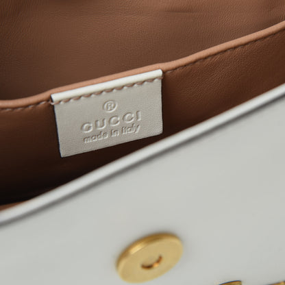 Gucci Nappa Pearl Studded Mini Queen Margaret Broadway Shoulder Bag Mystic White 8 of 9