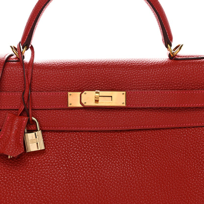 Hermes Togo Kelly Mou 32 Rouge Vif 8 of 15
