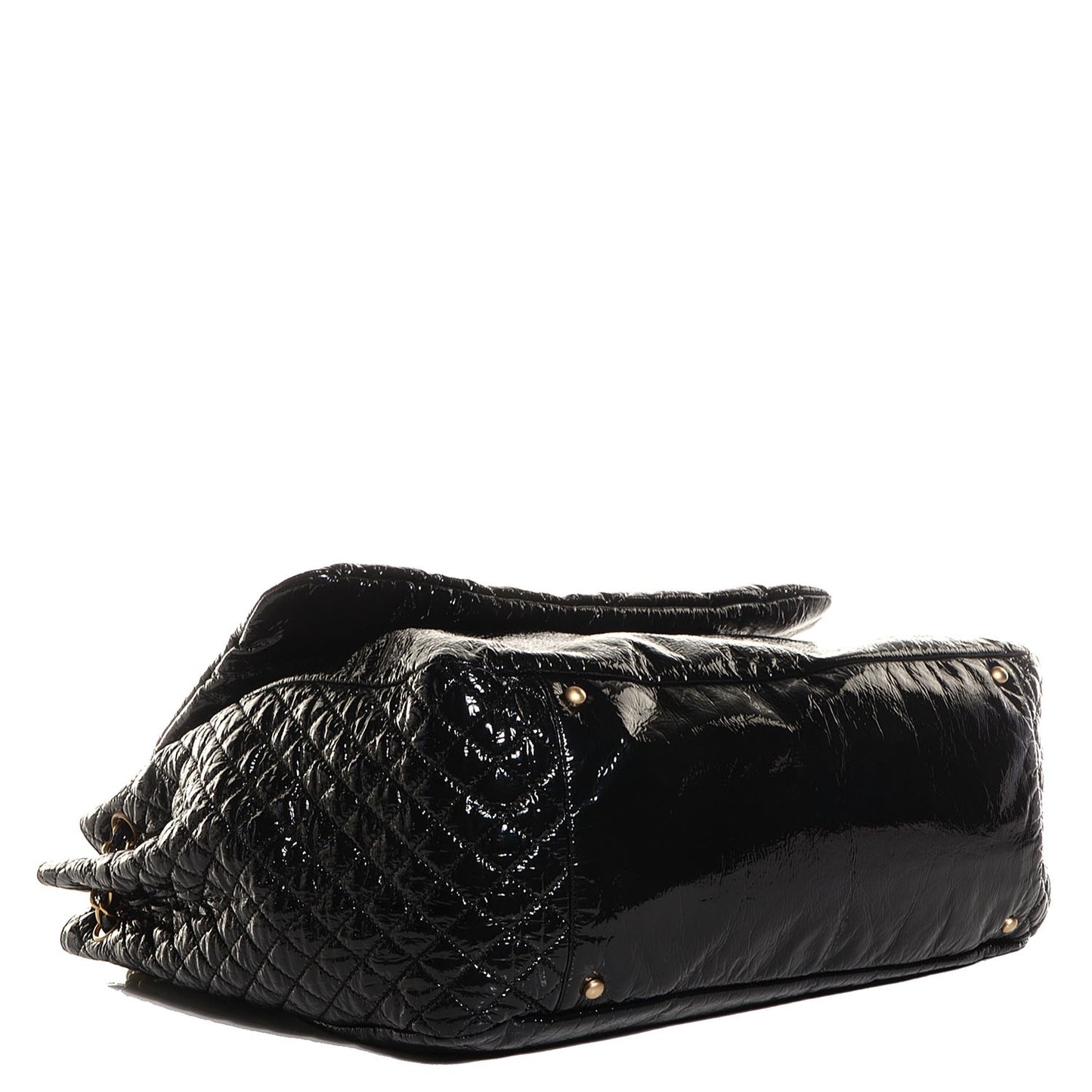 Vinyl Extra Large Rock and Chain Flap Black