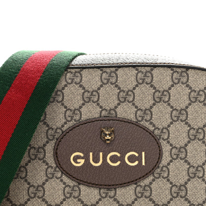 Gucci GG Supreme Monogram Web Neo Vintage Shoulder Bag Beige New Acero Crop 22 of 28