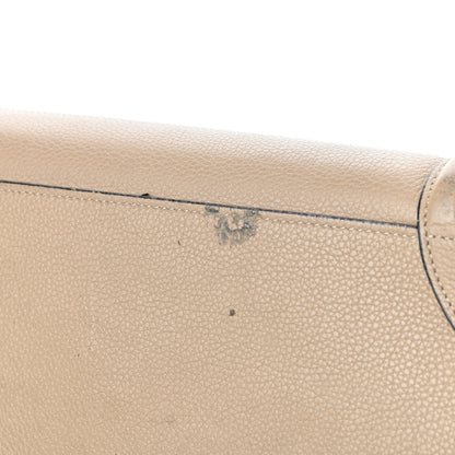Celine Drummed Calfskin Mini Luggage Dune 9 of 10