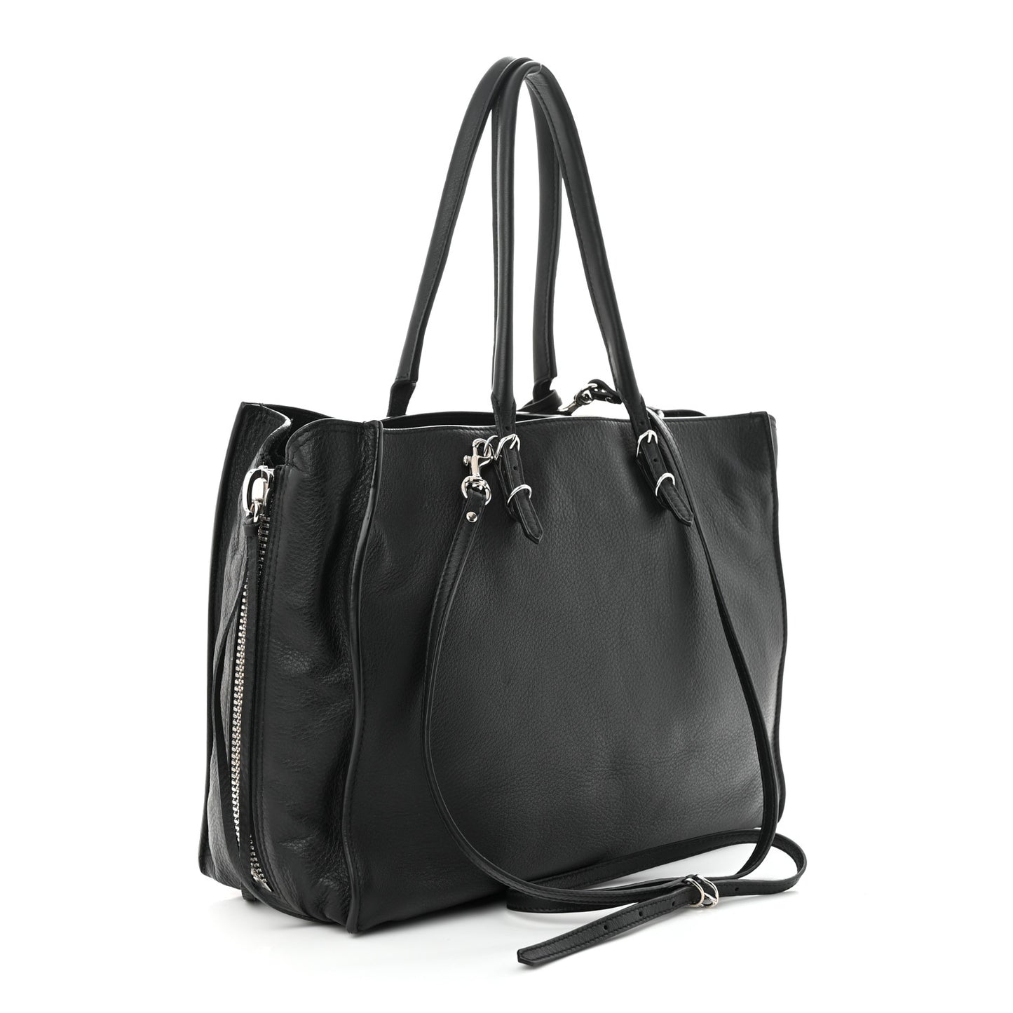 Veau Papier B4 Zip Around Tote Black
