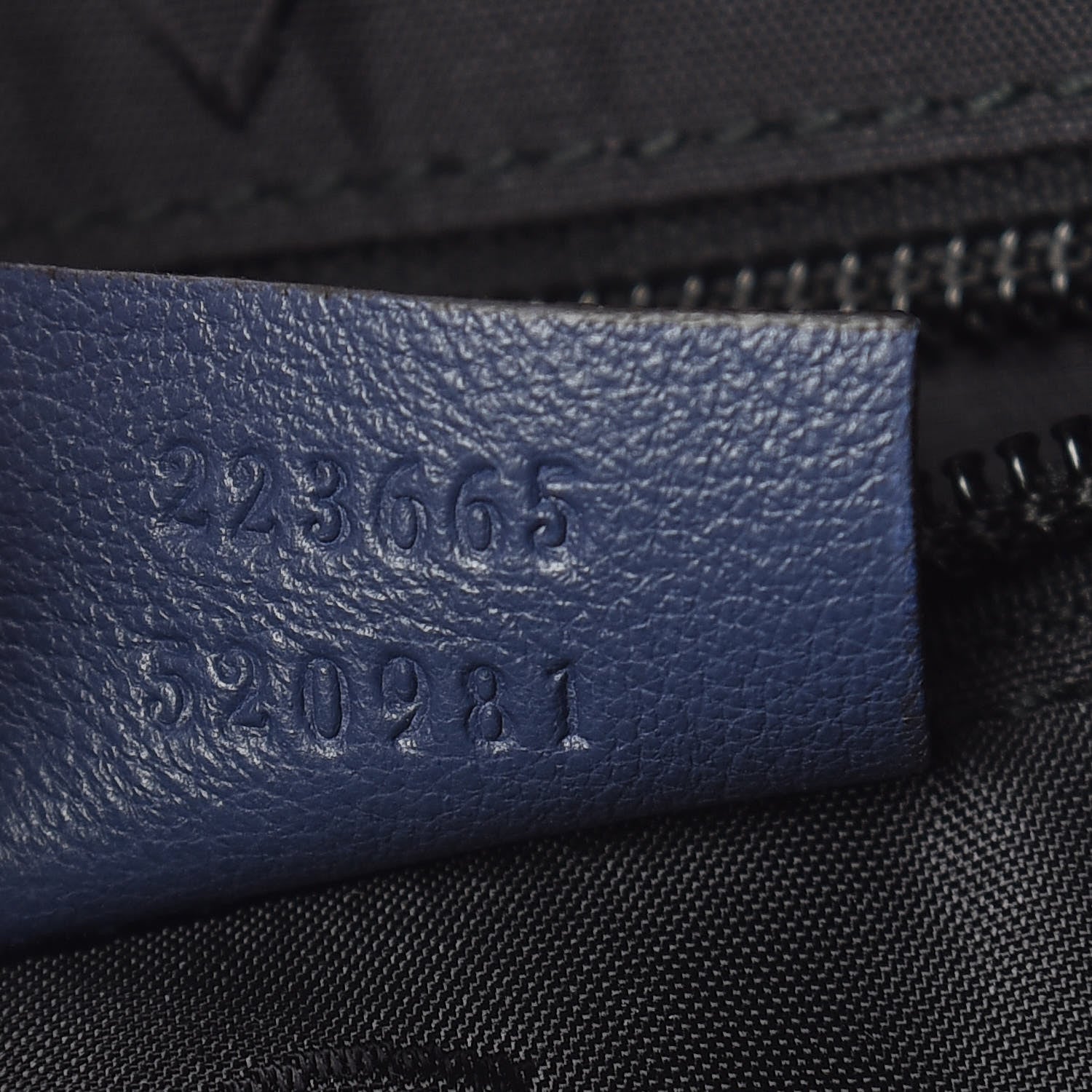 Gucci Guccissima Medium Flap Messenger Bag Blue 7 of 13