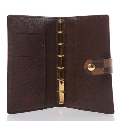 Louis Vuitton Damier Ebene Small Ring Agenda Cover 5 of 7