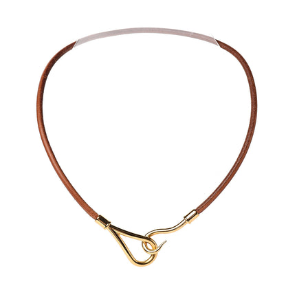 Hermes Natural Bridle Jumbo Hook Choker Necklace 1 of 4