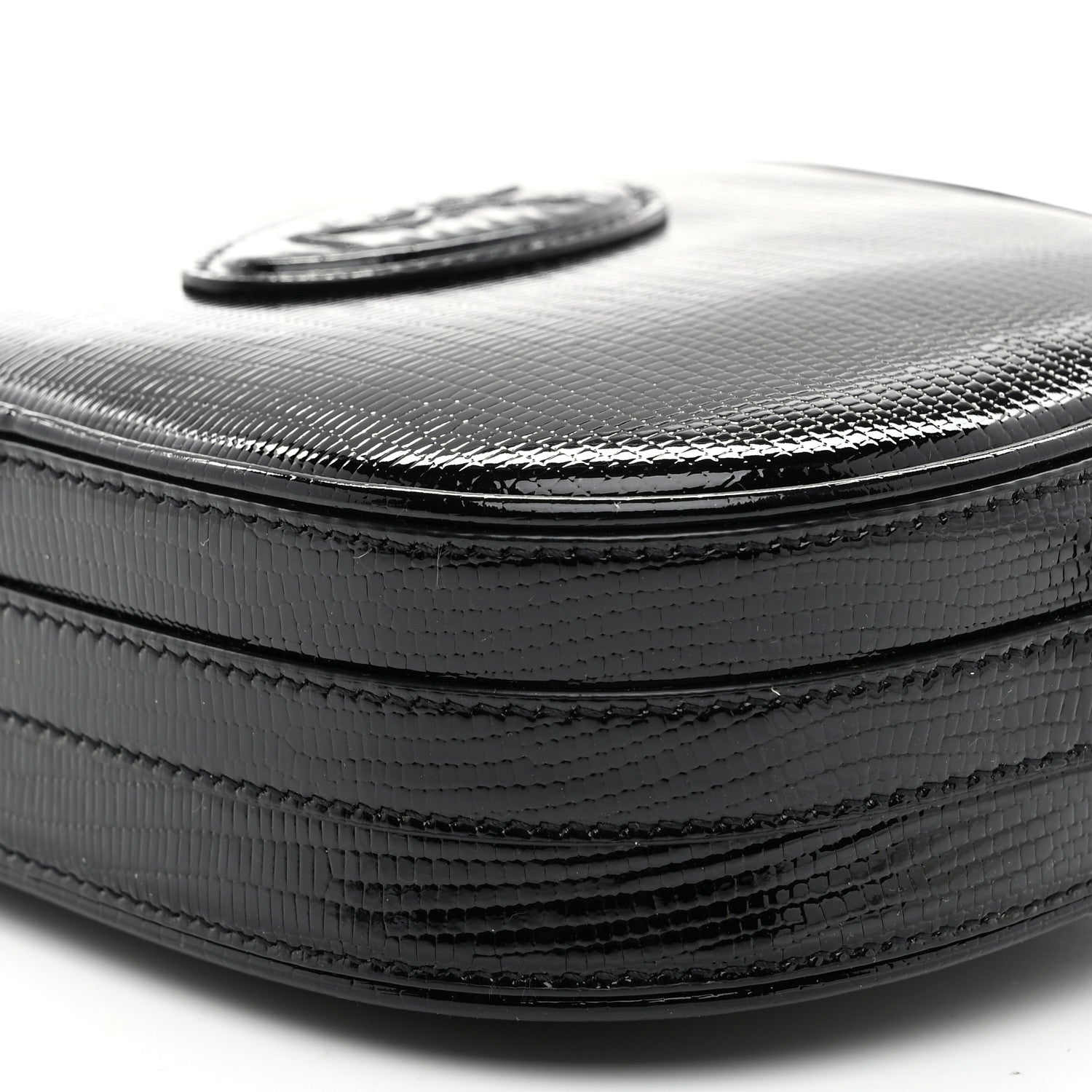 Saint Laurent Calfskin Lizard Embossed Le 61 Camera Bag Black 10 of 10