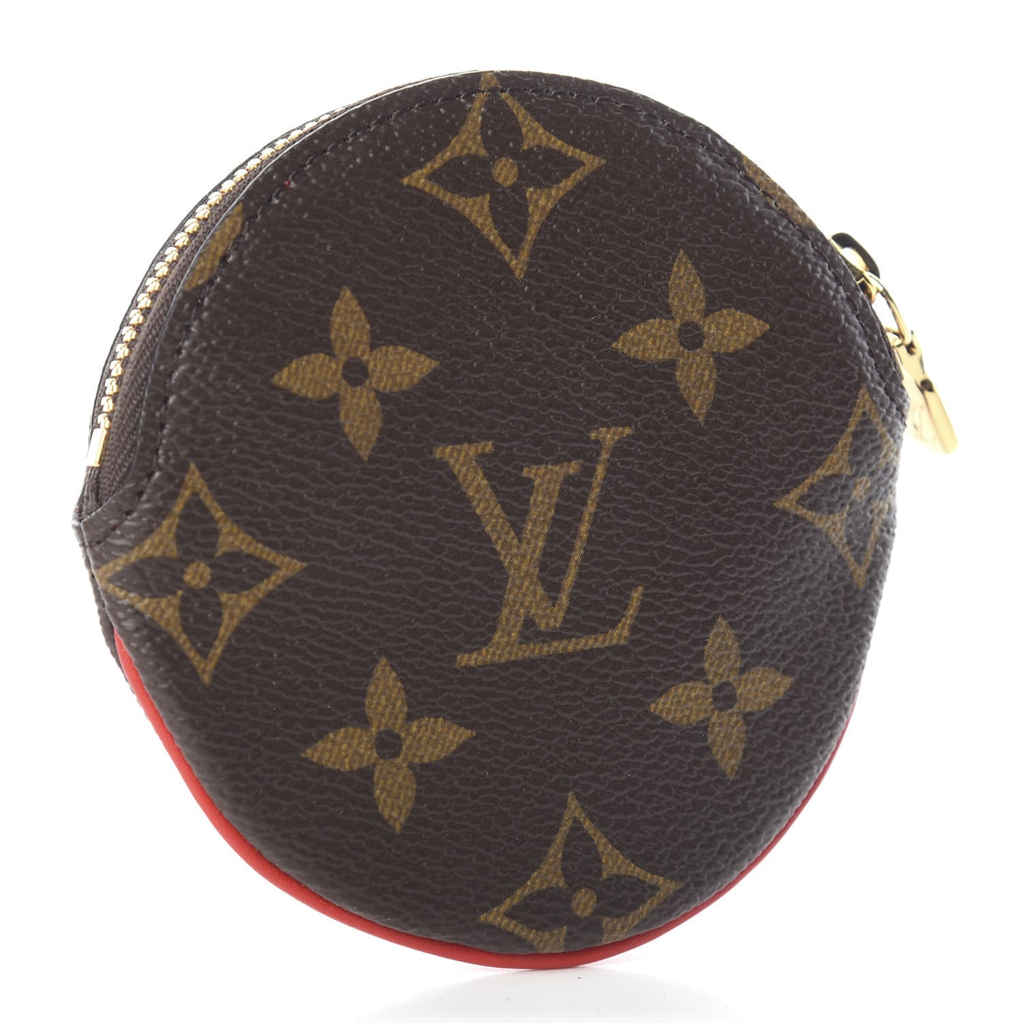Monogram 2020 Christmas Animation Bumper Cars Round Coin Purse Coquelicot
