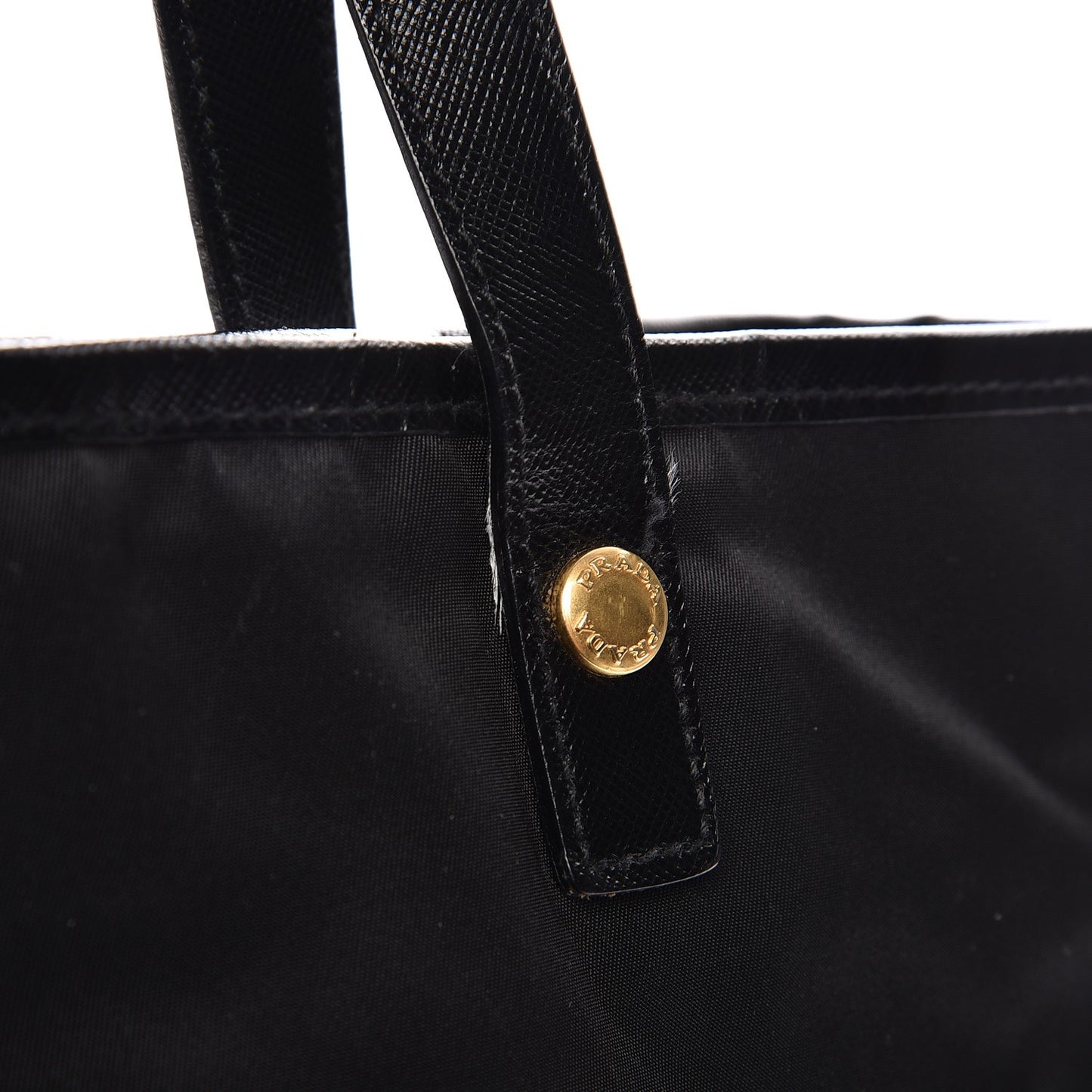 Tessuto Nylon Oro Tote Nero Black