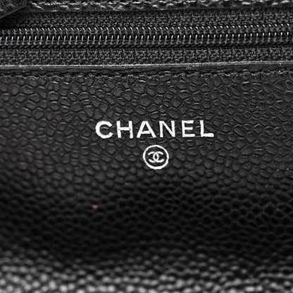 Chanel Caviar Quilted Wallet on Chain WOC Black 6 of 12