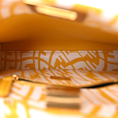 Fendi X SARAH COLEMAN Vitello Liberty Shiny Nappa Plexiglass FF Vertigo Mini Peekaboo Iconic Satchel Mimosa White 5 of 12