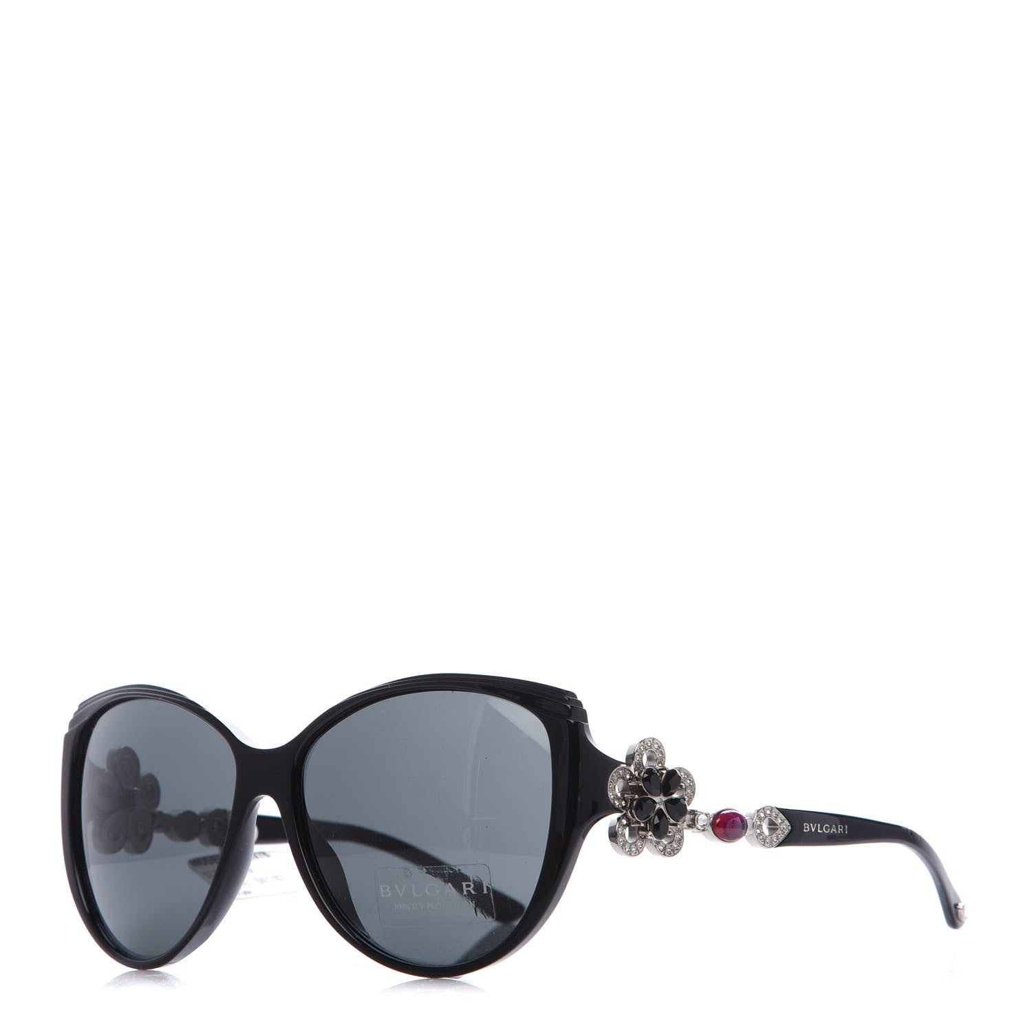 Bulgari Flower Crystal Sunglasses Black 1 of 5