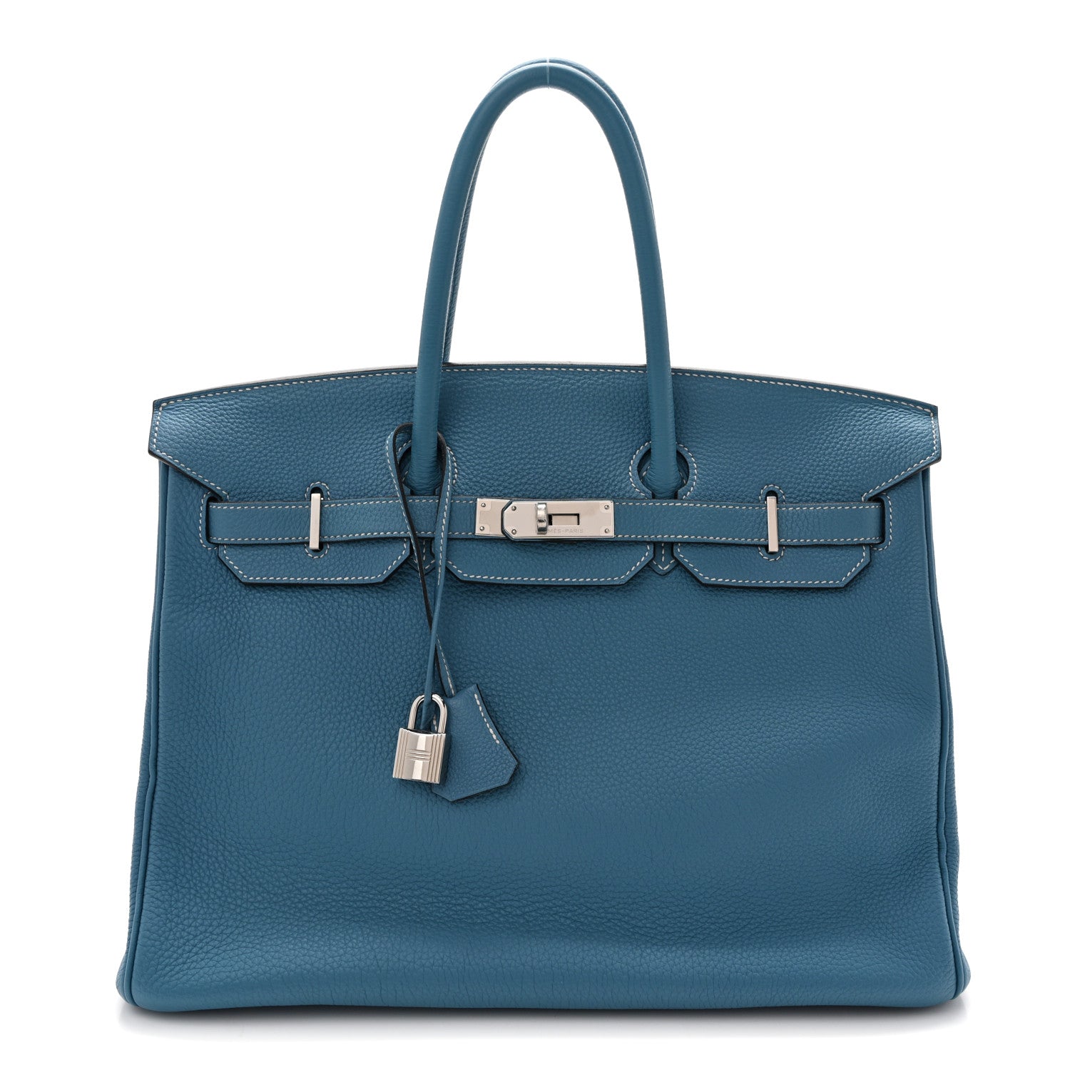 Hermes Togo BIRKIN 35 Blue Jean 1 of 13