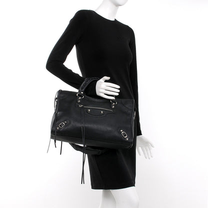 Balenciaga Vibrato Calfskin Classic Hardware City Black 2 of 7