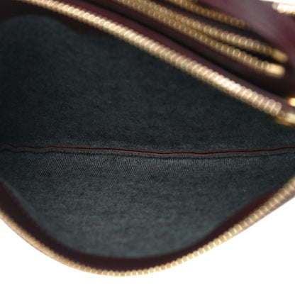 Celine Lambskin Small Trio Crossbody Bag Burgundy 7 of 15