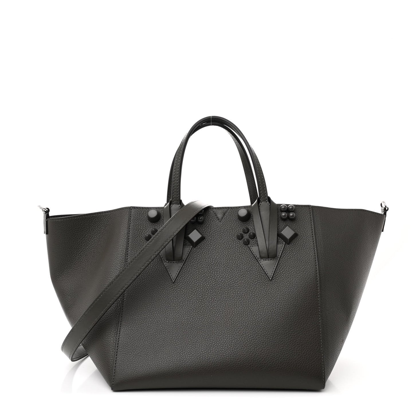 Calfskin Empire Spike Studded Small Cabachic Tote Rocket