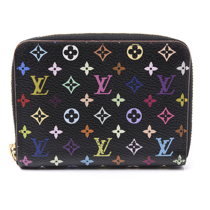 Louis Vuitton Monogram Multicolor Zippy Coin Purse Black Grenade 8 of 9