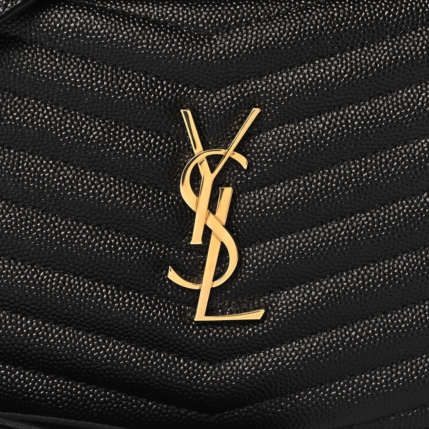 Grain De Poudre Matelasse Monogram Mini Lou Camera Bag Black