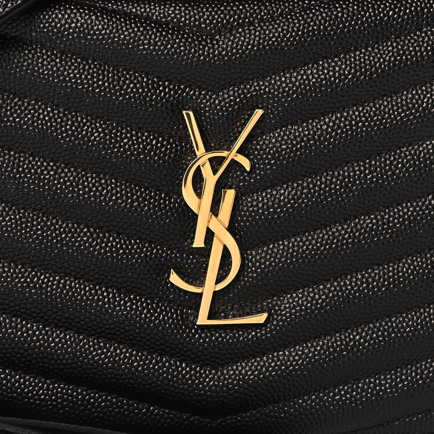 Saint Laurent Grain De Poudre Matelasse Monogram Mini Lou Camera Bag Black 8 of 11