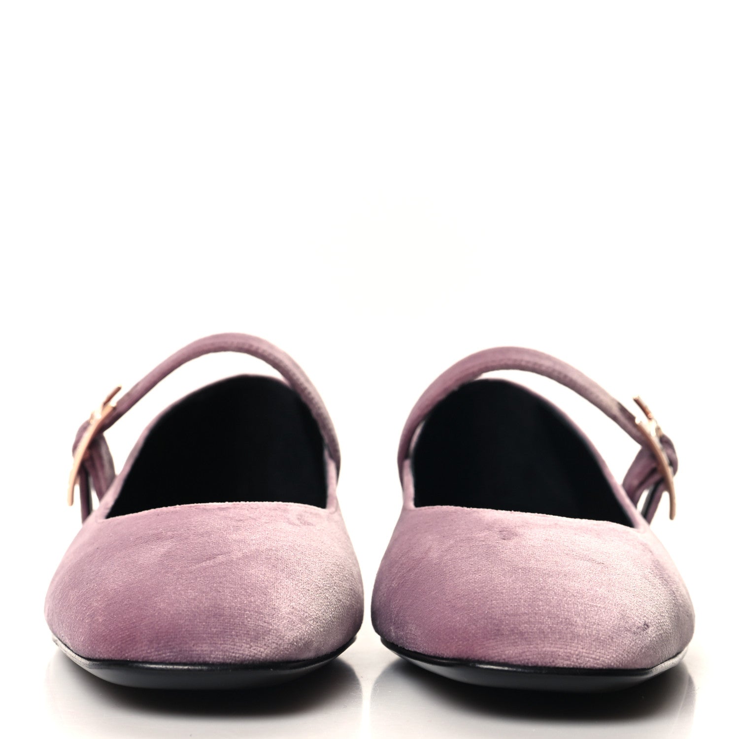 Hermes Velvet Jane Ballerina Flats 38.5 Bruyere 2 of 9