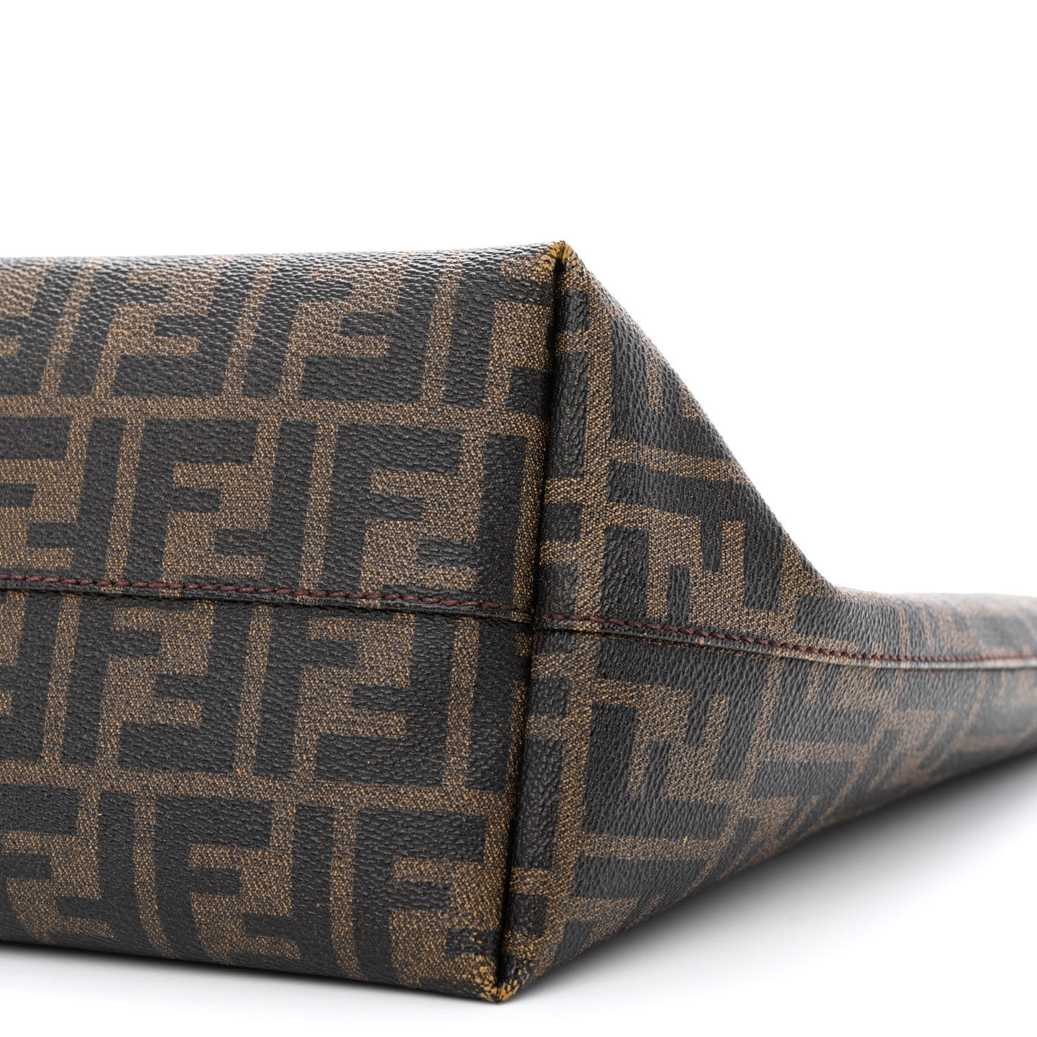 Fendi Zucca Spalmati Medium Roll Tote Tobacco Moro 11 of 12