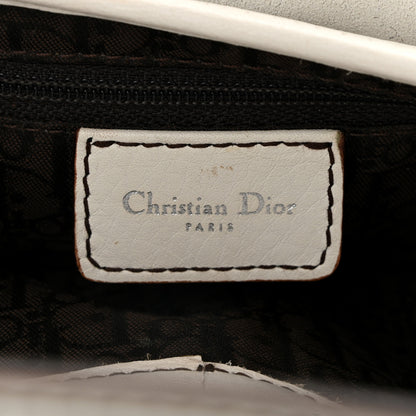 Christian Dior Calfskin Saddle Bag White 6 of 10