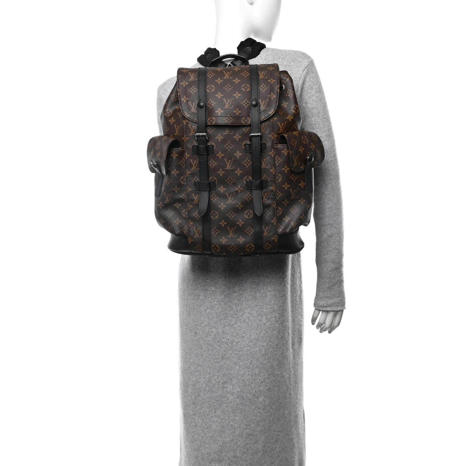 Louis Vuitton Monogram Macassar Christopher MM Backpack 2 of 10