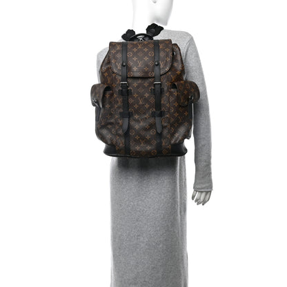 Louis Vuitton Monogram Macassar Christopher MM Backpack 2 of 10
