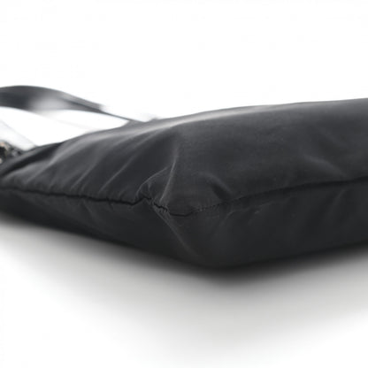 Prada Tessuto Nylon Calfskin Shoulder Bag Black 7 of 10