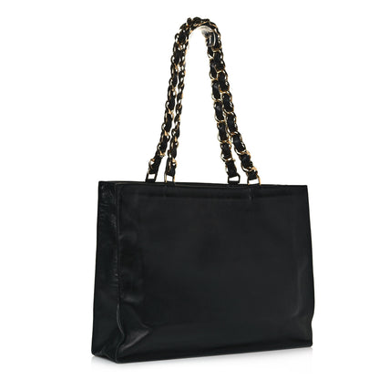 Chanel Calfskin CC Tote Black 3 of 16