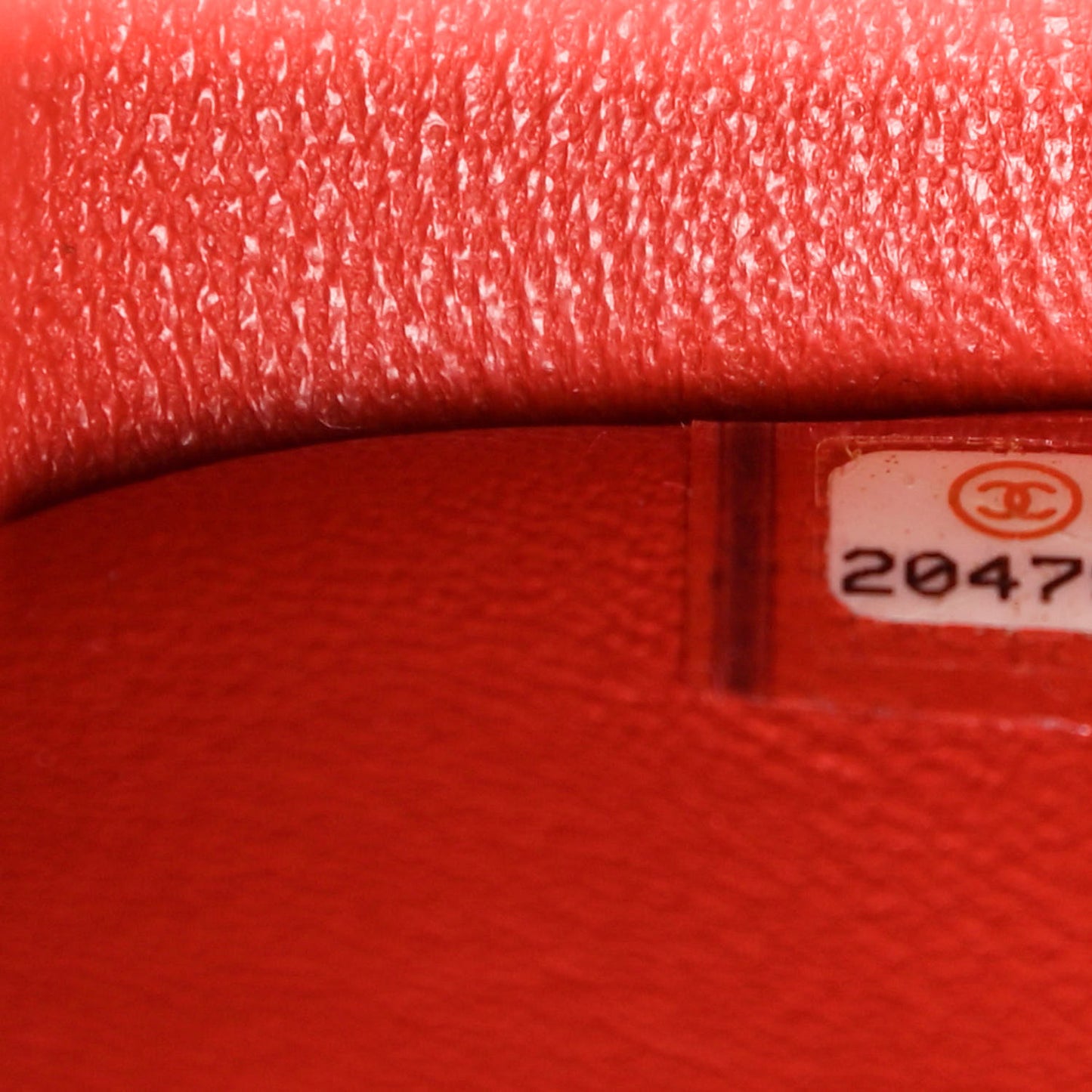Pearly Caviar Quilted Jumbo Double Flap Orange
