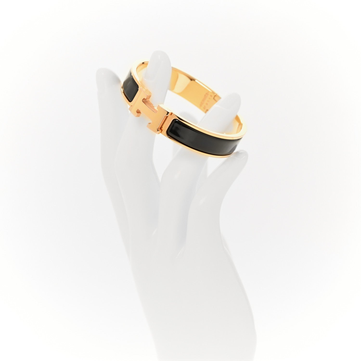 Hermes Enamel Narrow Clic Clac H Bracelet PM Black 2 of 4