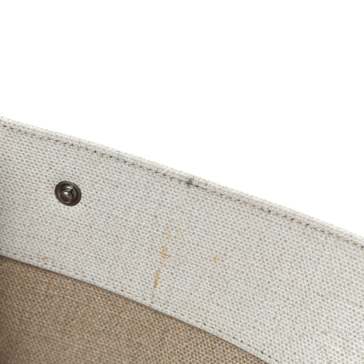 Linen Calfskin Rive Gauche Tote Optic White