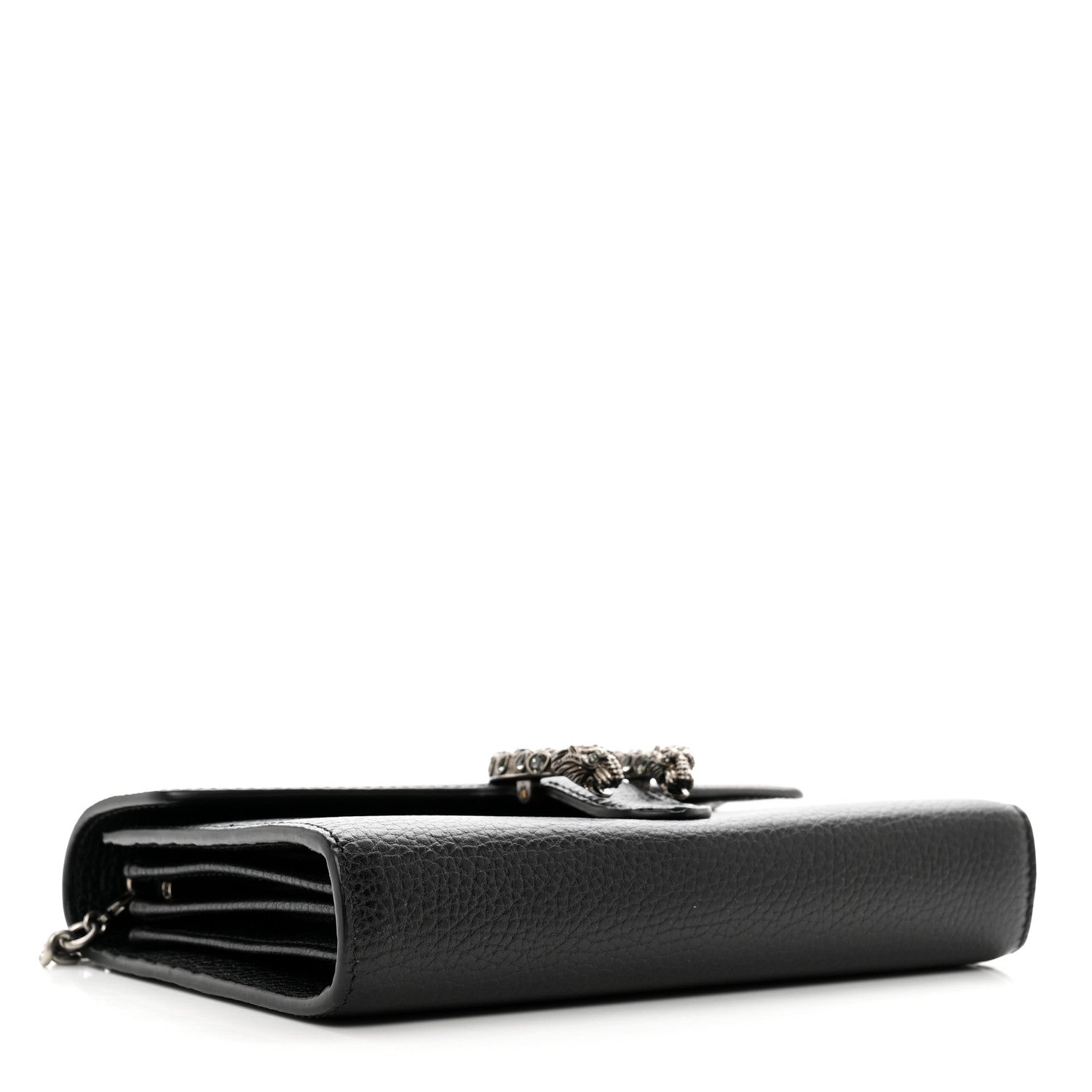 Gucci Calfskin Mini Dionysus Chain Wallet Black 4 of 10