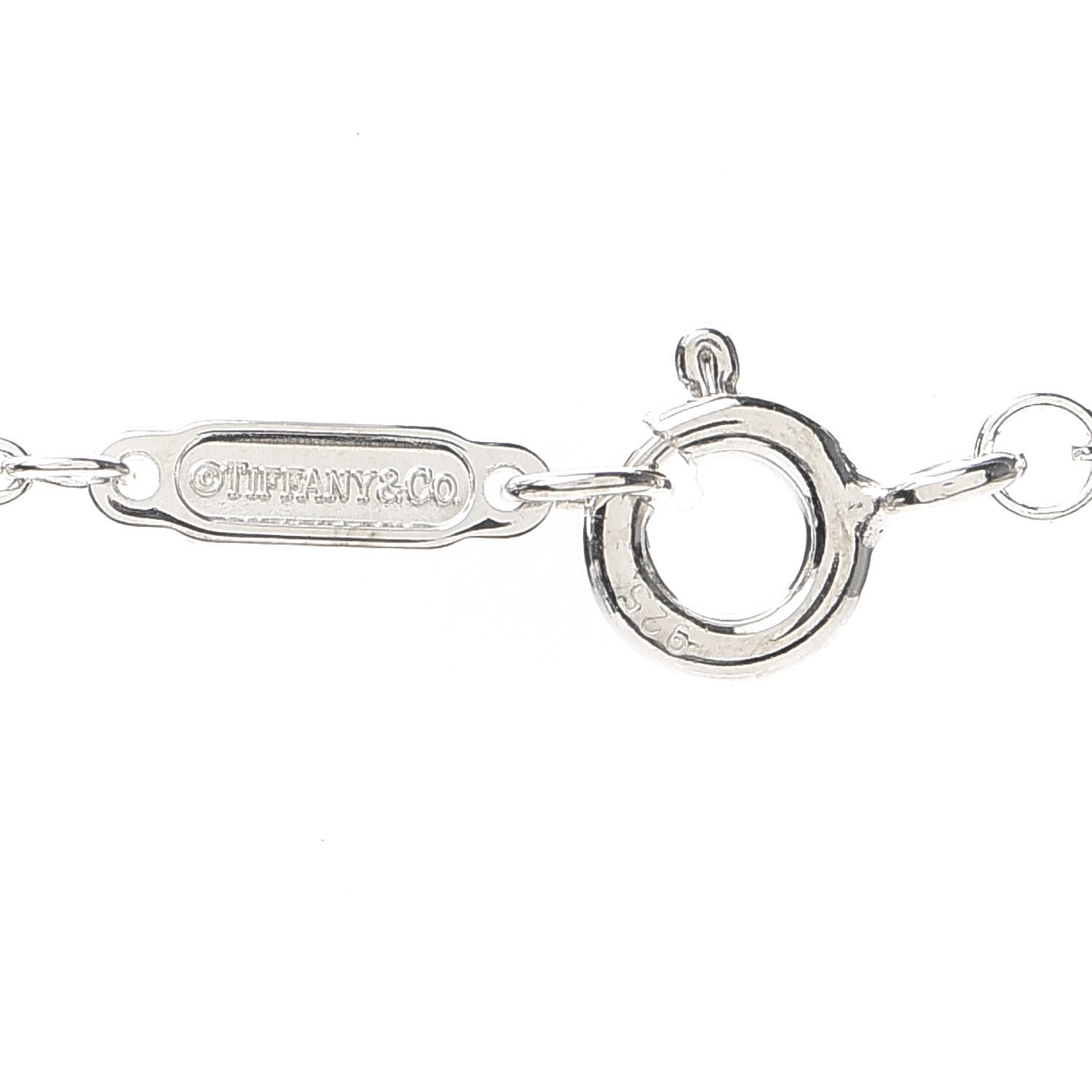 Tiffany Sterling Silver 11mm Elsa Peretti Open Heart Pendant Necklace 4 of 6