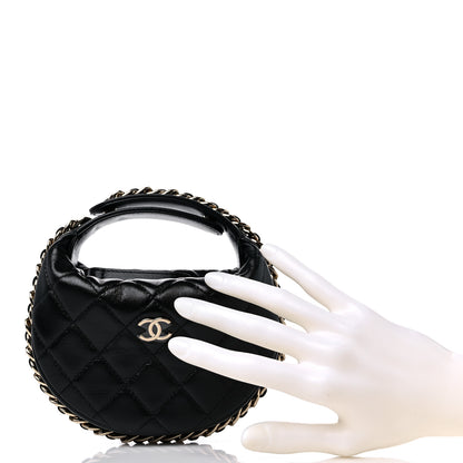 Chanel Quilted Chain Around Pouch Black 2 of 10
