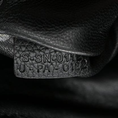 Celine Drummed Calfskin Suede Large Trapeze Black 7 of 11
