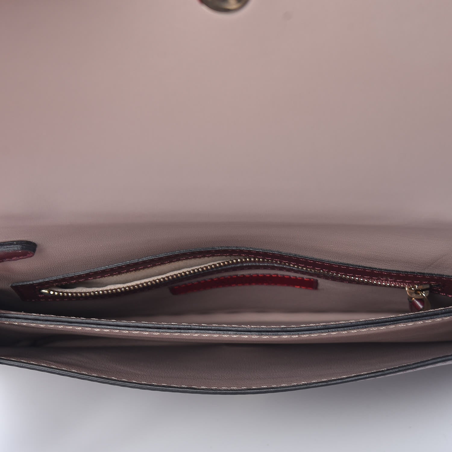 Valentino Garavani Nappa Rockstud Wristlet Clutch Rubin 10 of 10