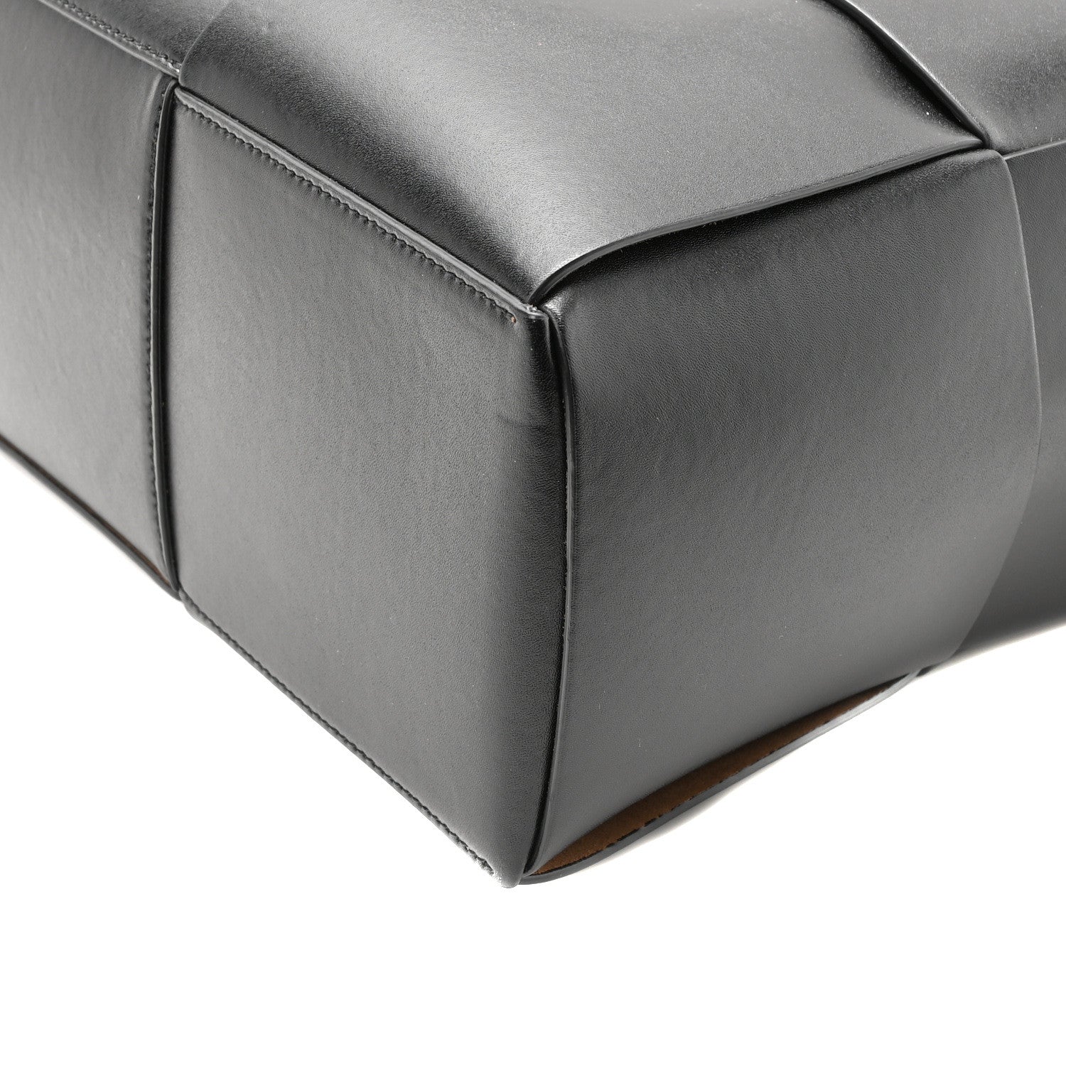 Bottega Veneta Calfskin Maxi Intrecciato Arco Briefcase Black 9 of 9