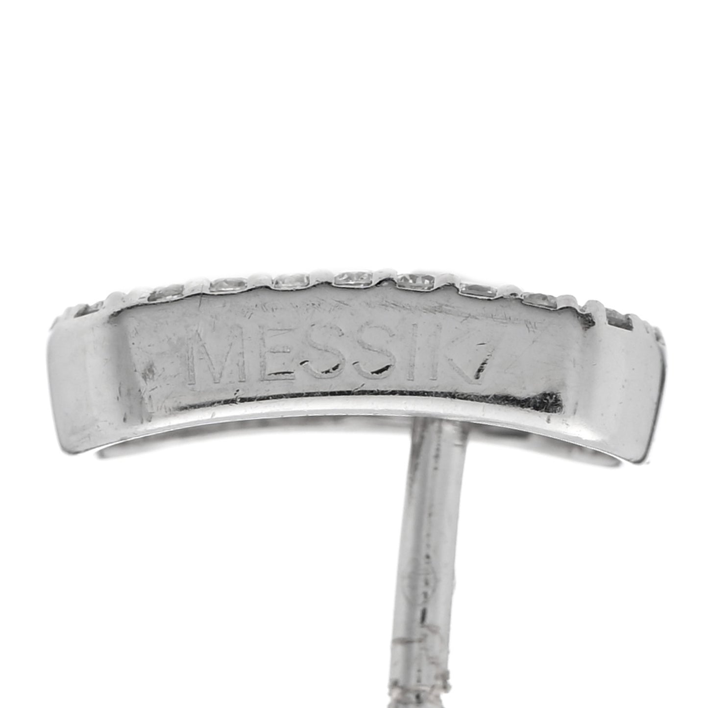 18K White Gold Diamond Move Uno Earrings