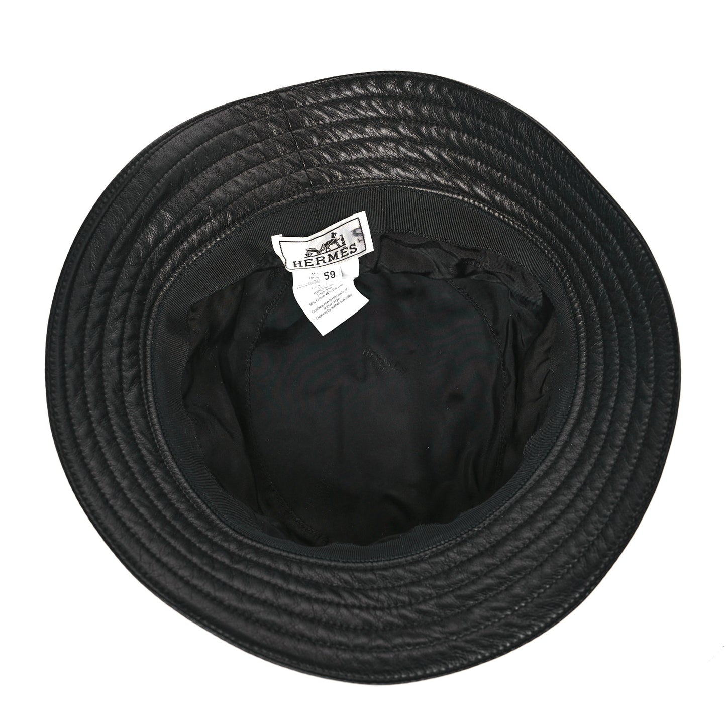 Newton Calfskin Fred Bucket Hat 59 Black