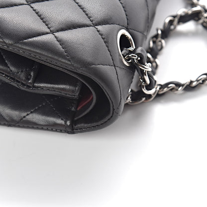 Chanel Lambskin Quilted Medium Double Flap Black 15 of 18