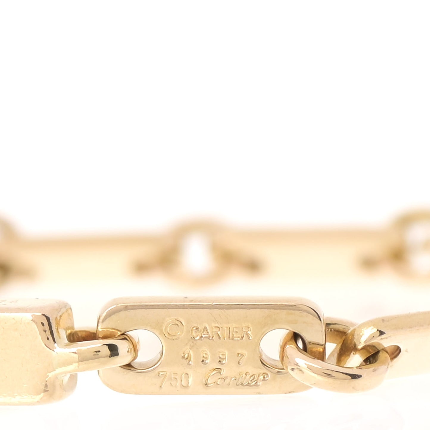 18K Yellow Gold 5mm Fidelity Link Bracelet