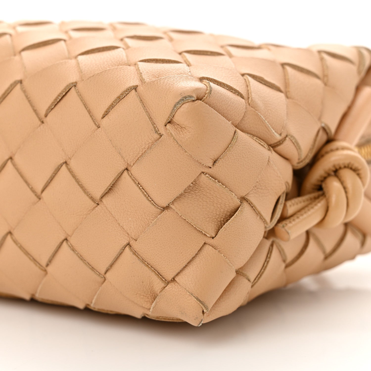 Bottega Veneta Nappa Intrecciato Mini Loop Camera Bag Almond 9 of 11