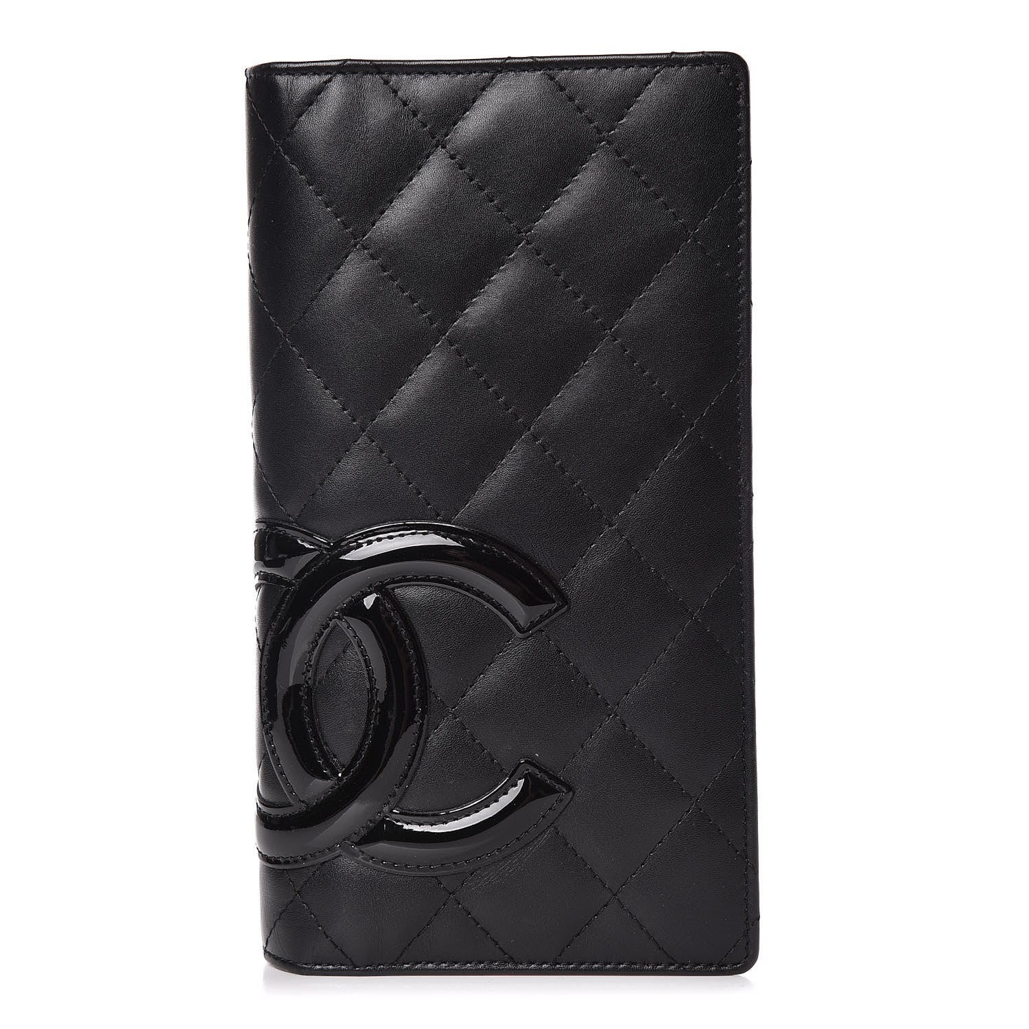 Chanel Calfskin Quilted Cambon Yen Wallet Black 1 of 9