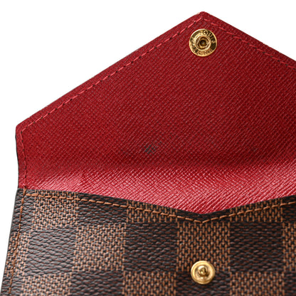 Louis Vuitton Damier Ebene Recto Verso Card Holder Red 12 of 14
